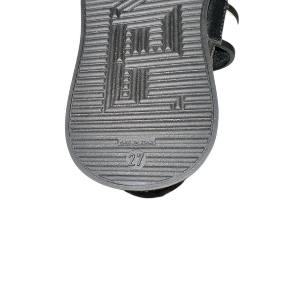 Fendi Black and Brown FF Logo Sock Sneakers - Kids Unisex - Size EU 27 - Picture 5 of 8